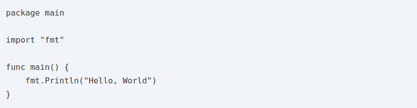 Go language code example